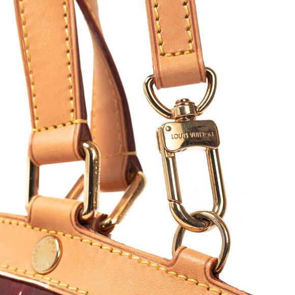 Louis Vuitton Brea GM Rouge Fauviste Monogram Vernis Leather Tote - Picture 9 of 14